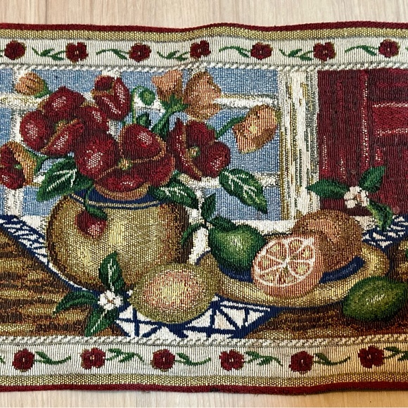 Colorful Fruit & Flower Mini Tapestry Placemat | Decorative Kitchen Pot Mat - Picture 6 of 10
